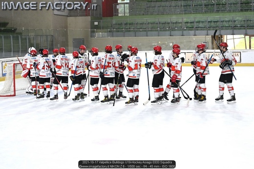 2021-10-17 Valpellice Bulldogs U19-Hockey Asiago 0333 Squadra